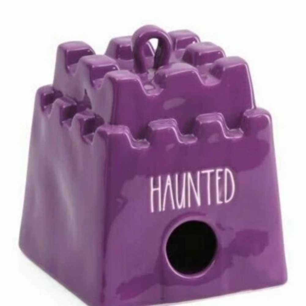Rae Dunn Orchid Purple Haunted Castle Halloween Birdhouse Hocus Pocus Fall Decor